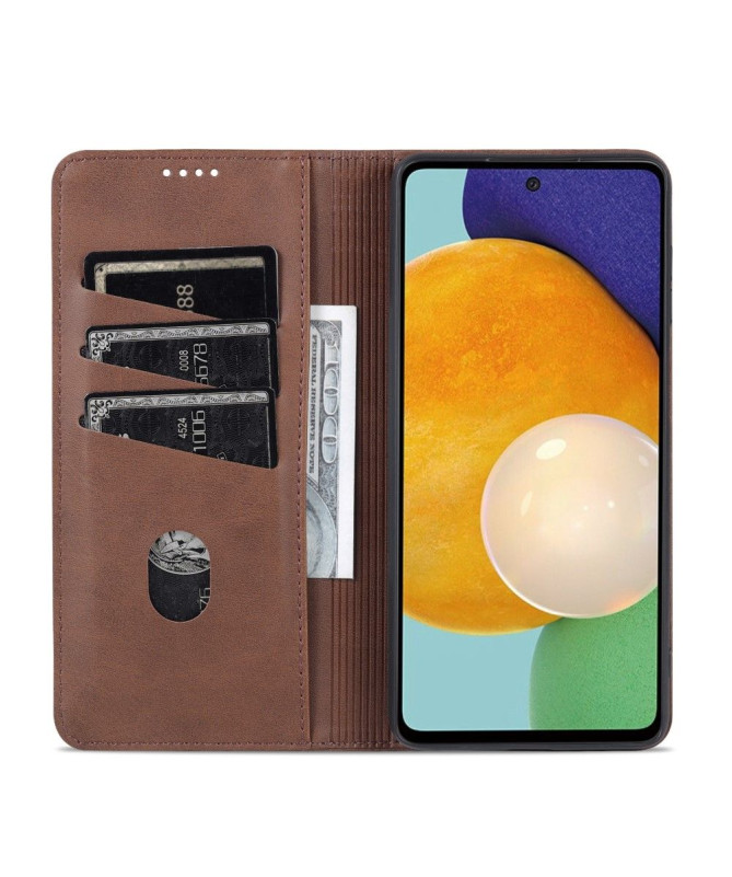 Étui Samsung Galaxy M52 5G portefeuille AZNS simili cuir