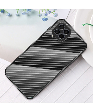 Coque Samsung Galaxy M33 5G style fibre carbone en verre trempé