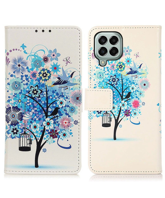 Housse Samsung Galaxy M33 5G Arbre bleu