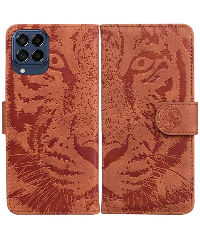 Housse Samsung Galaxy M33 5G Tigre en relief