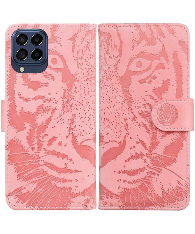 Housse Samsung Galaxy M33 5G Tigre en relief