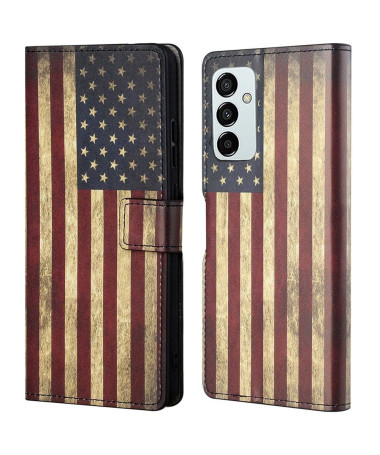 Housse Samsung Galaxy M23 5G Drapeau Américain Vintage