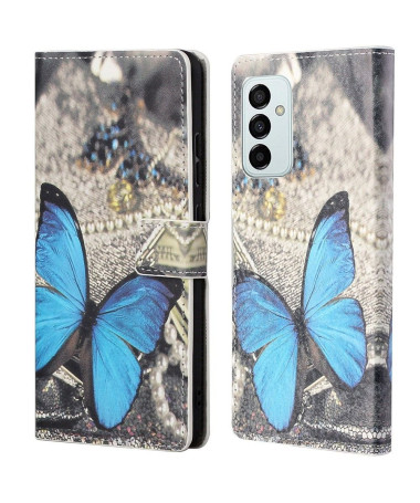 Housse Samsung Galaxy M23 5G Papillon Bleu