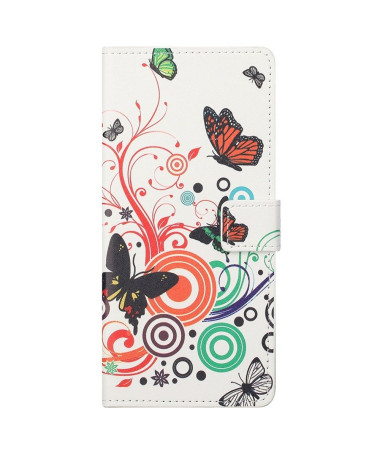 Housse Samsung Galaxy M23 5G Papillons Rétro