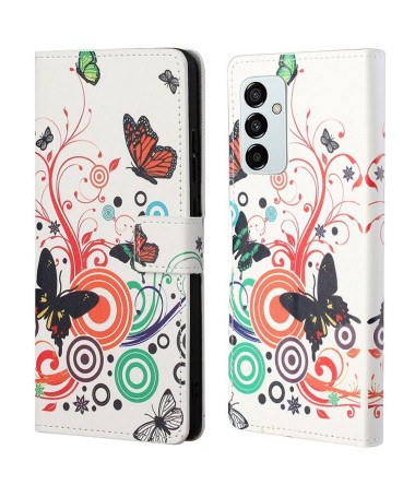 Housse Samsung Galaxy M23 5G Papillons Rétro