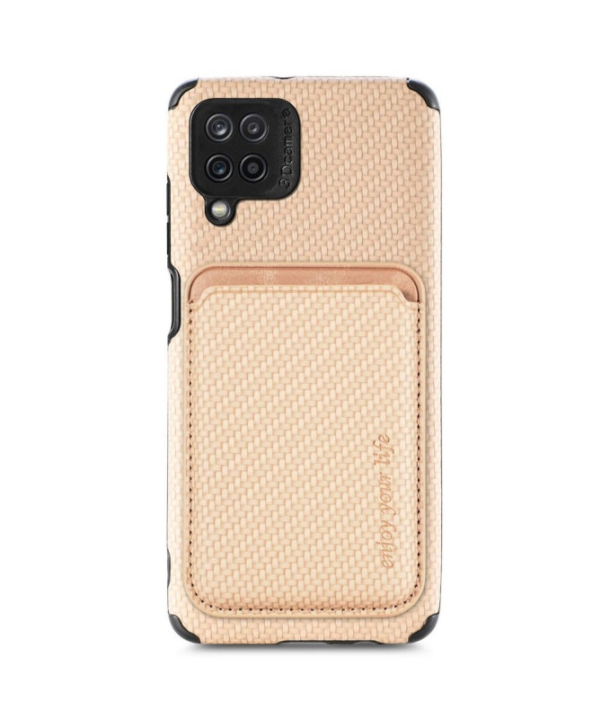 Coque Samsung Galaxy M33 5G Fibre de Carbone Porte-cartes magnétique