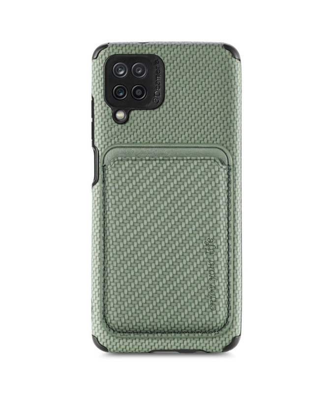 Coque Samsung Galaxy M33 5G Fibre de Carbone Porte-cartes magnétique