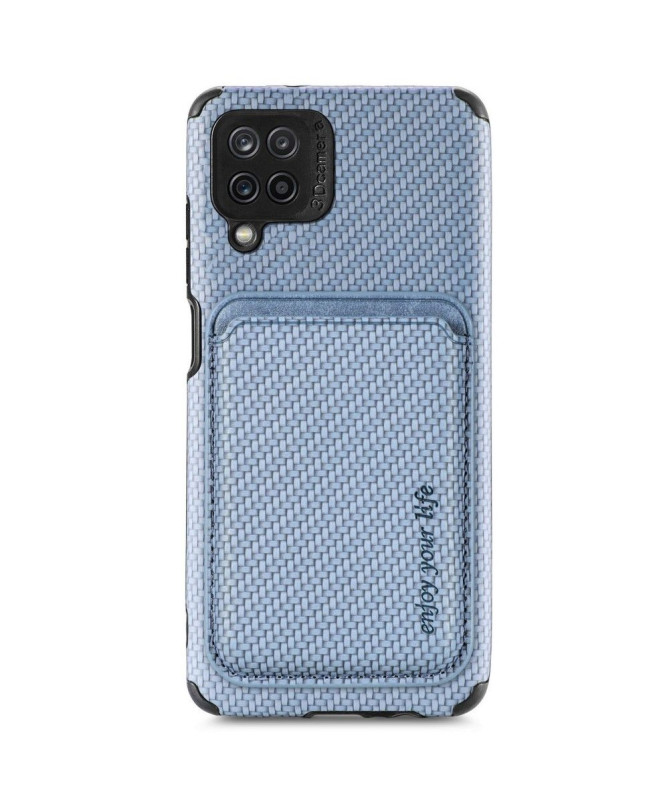 Coque Samsung Galaxy M33 5G Fibre de Carbone Porte-cartes magnétique