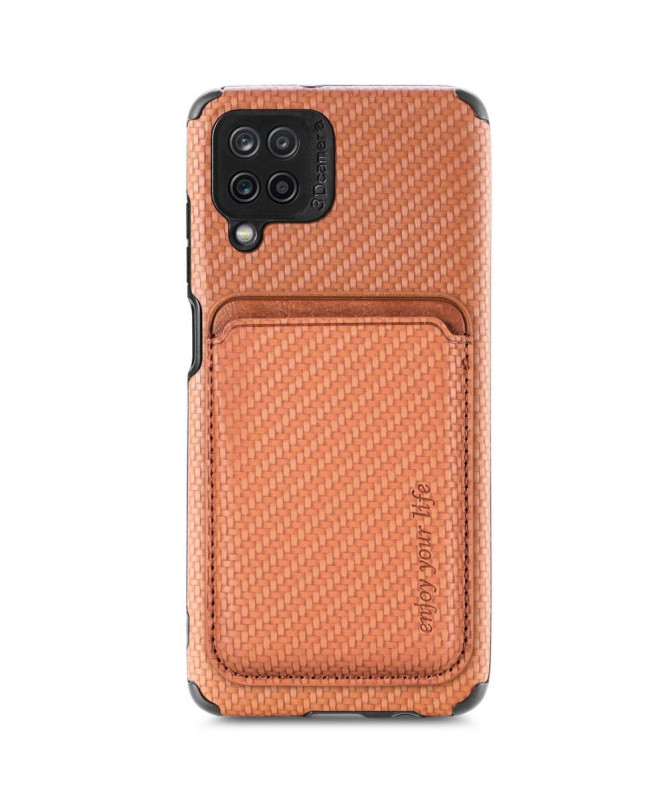 Coque Samsung Galaxy M33 5G Fibre de Carbone Porte-cartes magnétique