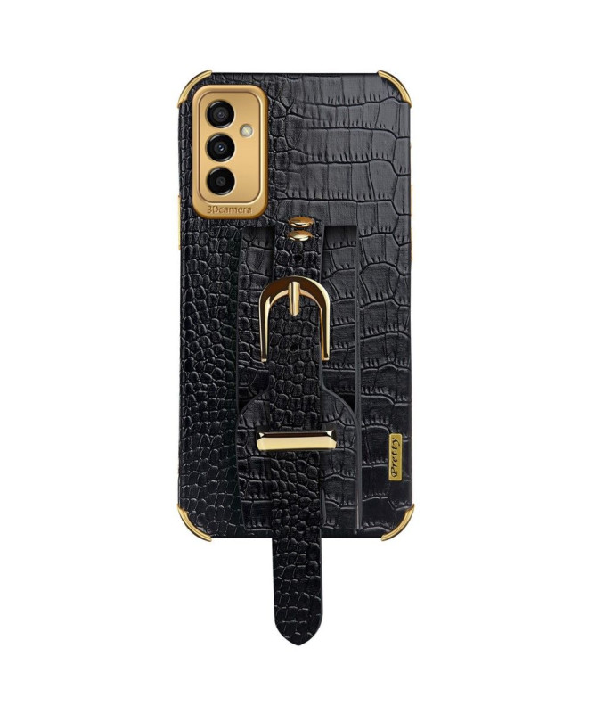 Coque Samsung Galaxy M23 5G Effet Croco avec Sangle