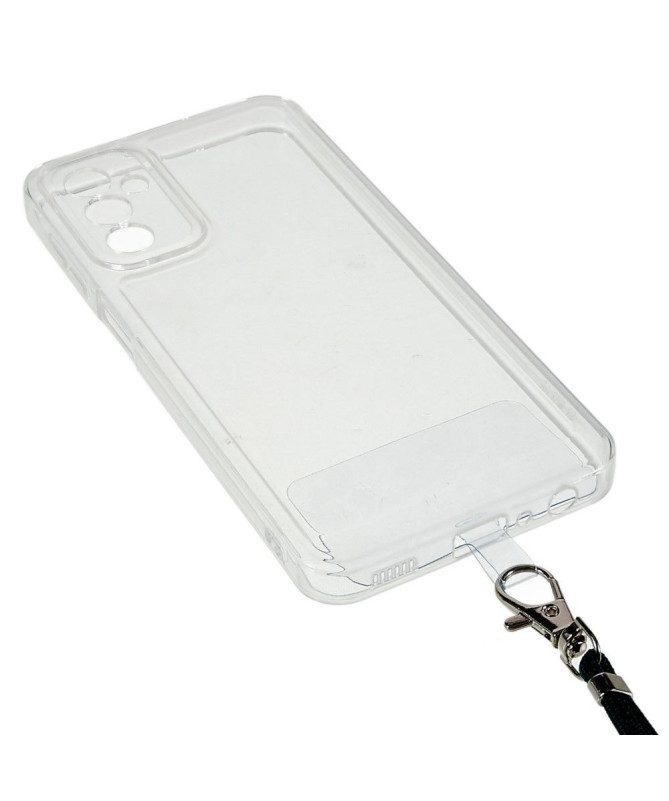 Coque Samsung Galaxy M23 5G Transparent Cordon Coloré