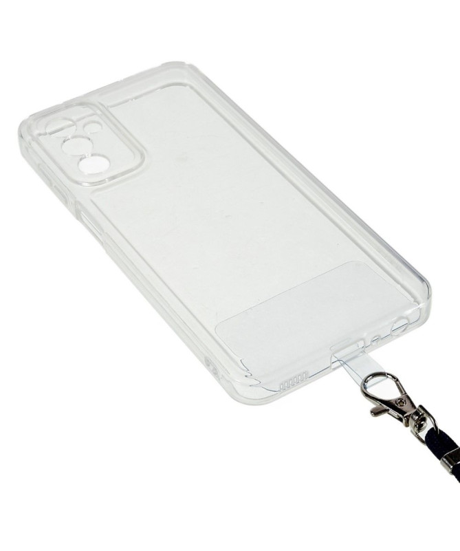 Coque Samsung Galaxy M23 5G Transparent Cordon Coloré