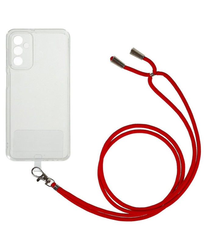 Coque Samsung Galaxy M23 5G Transparent Cordon Coloré