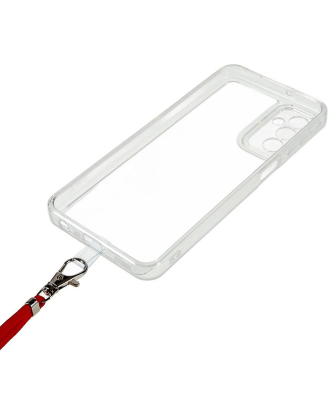 Coque Samsung Galaxy M23 5G Transparent Cordon Coloré