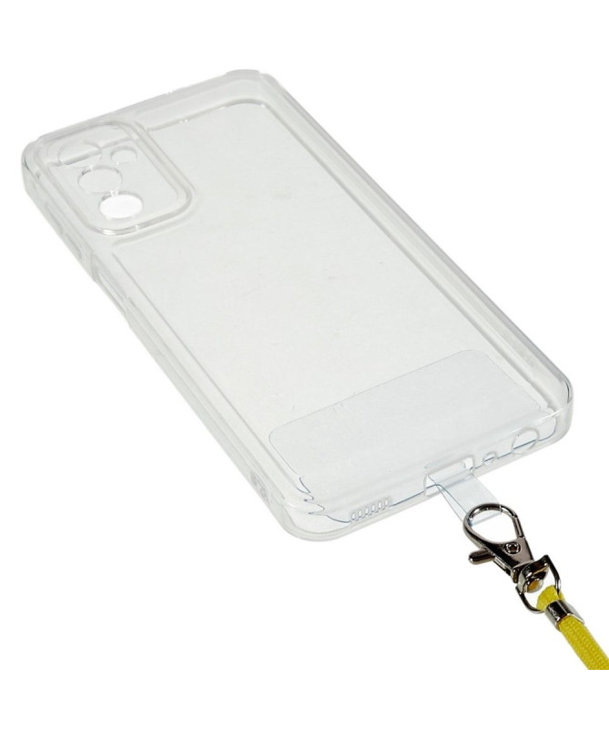 Coque Samsung Galaxy M23 5G Transparent Cordon Coloré