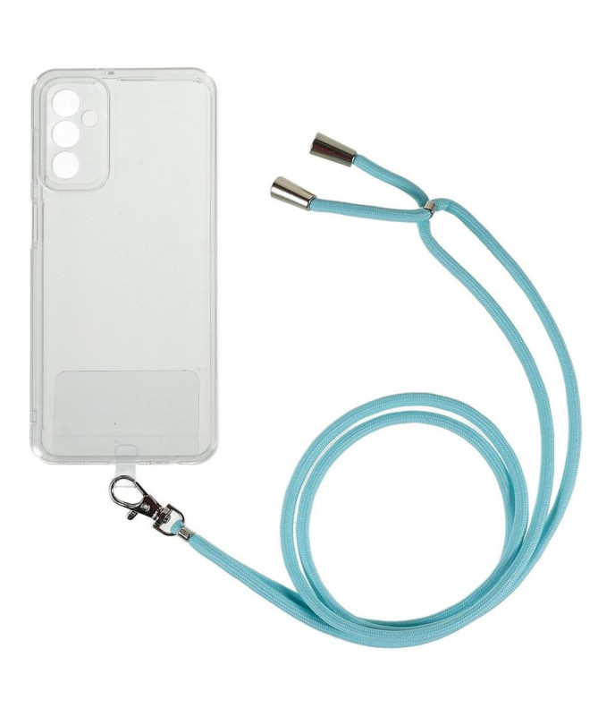 Coque Samsung Galaxy M23 5G Transparent Cordon Coloré