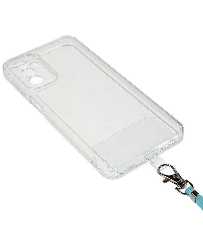 Coque Samsung Galaxy M23 5G Transparent Cordon Coloré