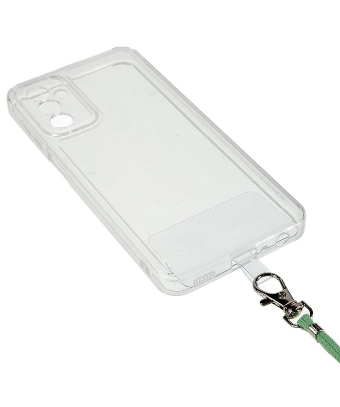 Coque Samsung Galaxy M23 5G Transparent Cordon Coloré