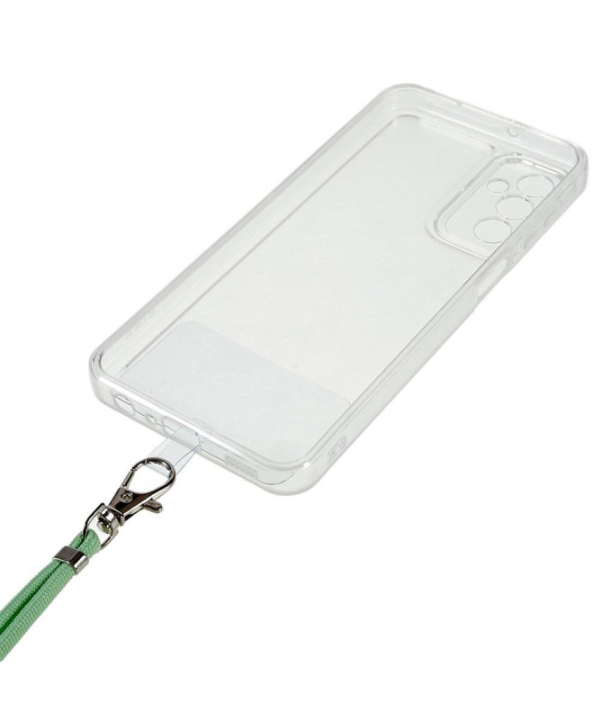 Coque Samsung Galaxy M23 5G Transparent Cordon Coloré