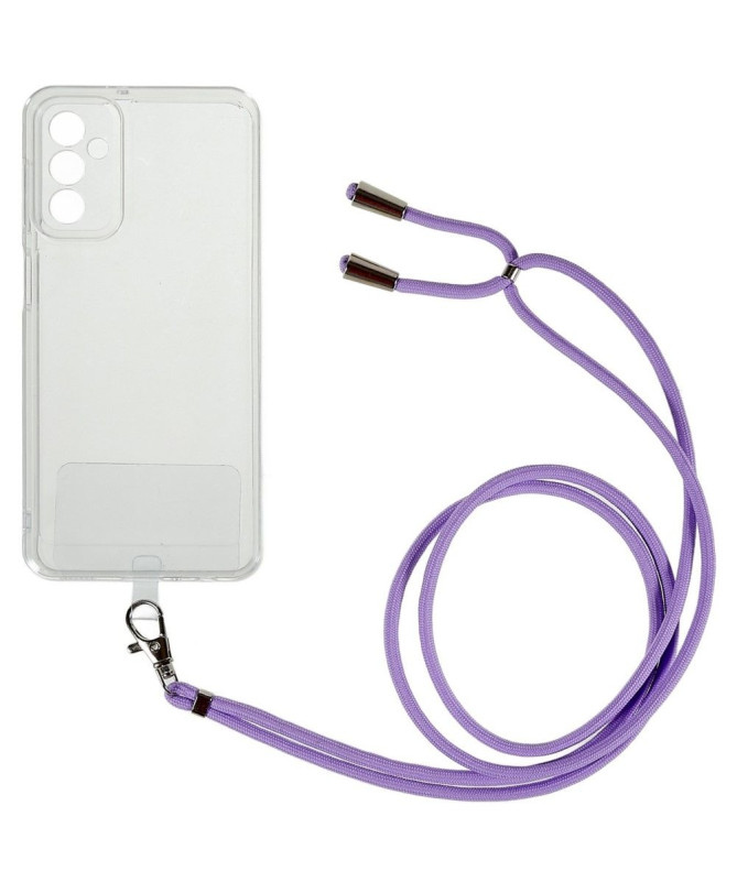 Coque Samsung Galaxy M23 5G Transparent Cordon Coloré