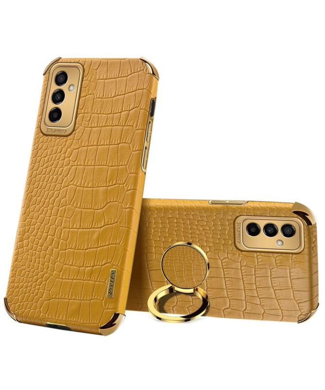 Coque Samsung Galaxy M23 5G Effet Croco avec Anneau