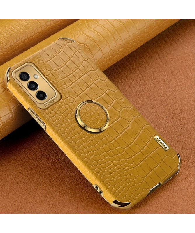 Coque Samsung Galaxy M23 5G Effet Croco avec Anneau