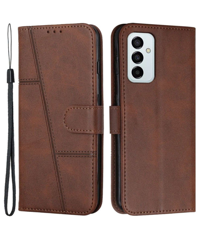 Housse Samsung Galaxy M23 5G Lines effet cuir rétro