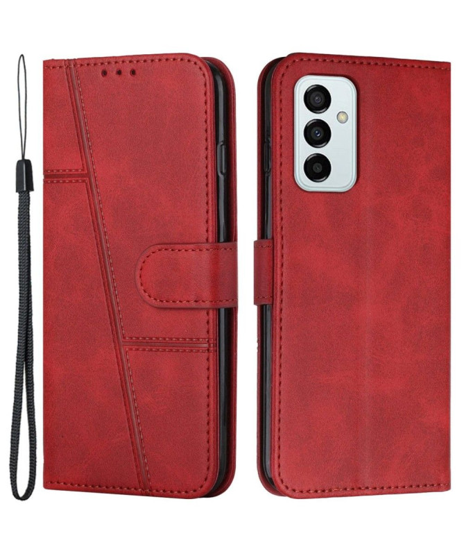 Housse Samsung Galaxy M23 5G Lines effet cuir rétro