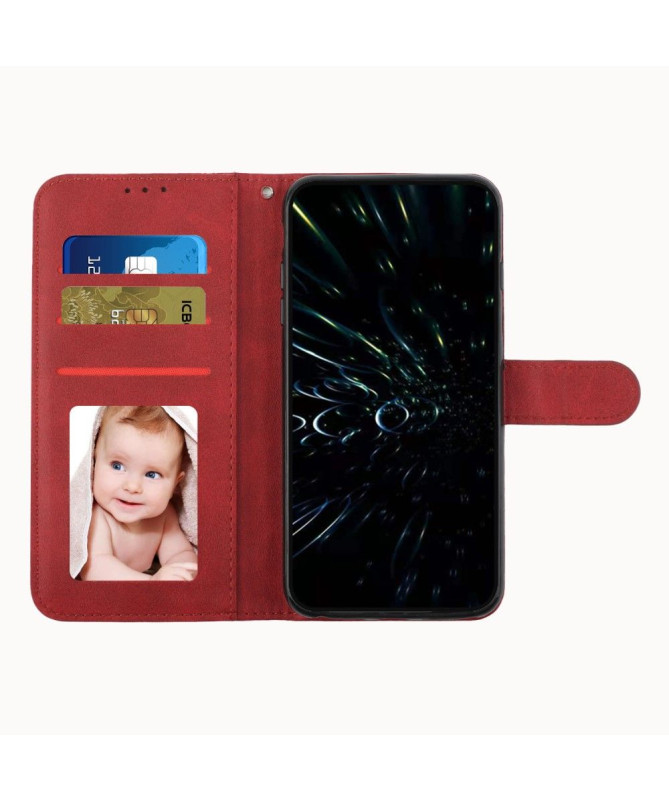 Housse Samsung Galaxy M23 5G Lines effet cuir rétro