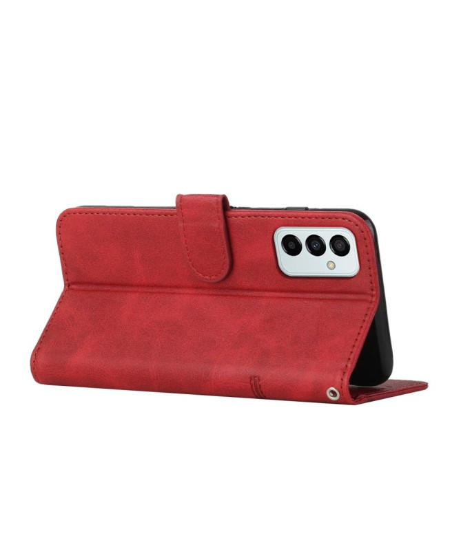 Housse Samsung Galaxy M23 5G Lines effet cuir rétro