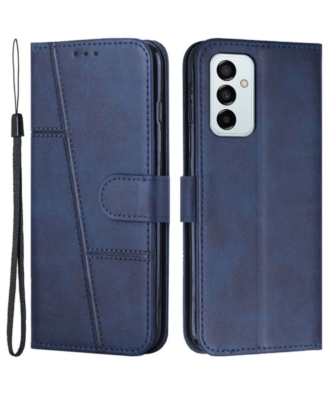 Housse Samsung Galaxy M23 5G Lines effet cuir rétro