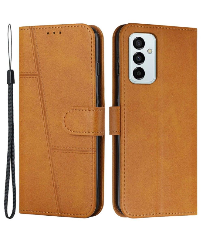 Housse Samsung Galaxy M23 5G Lines effet cuir rétro