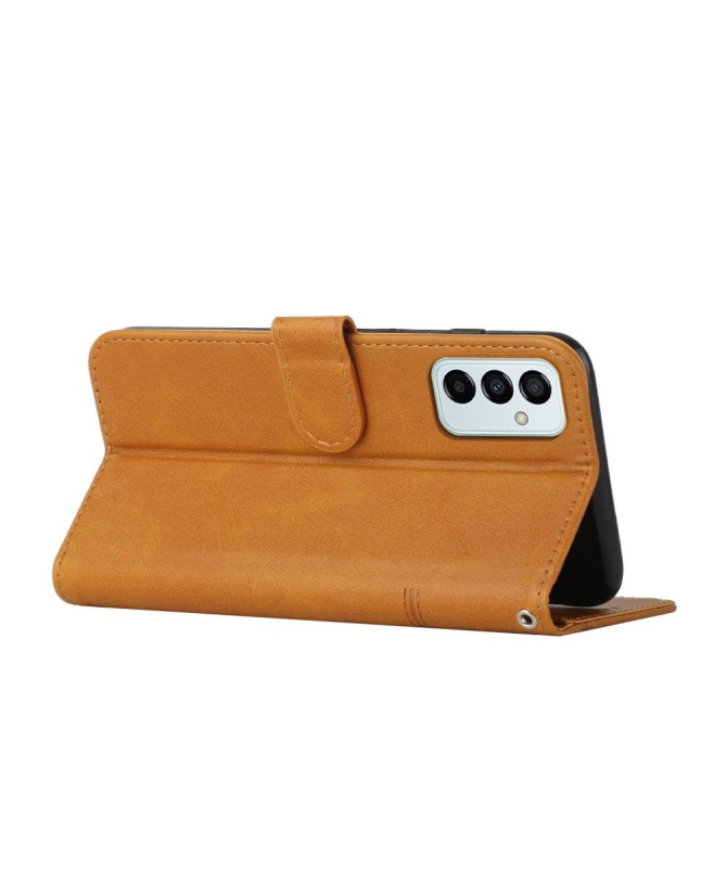 Housse Samsung Galaxy M23 5G Lines effet cuir rétro