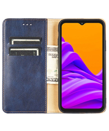 Flip cover Samsung Galaxy M13 PURE simili cuir