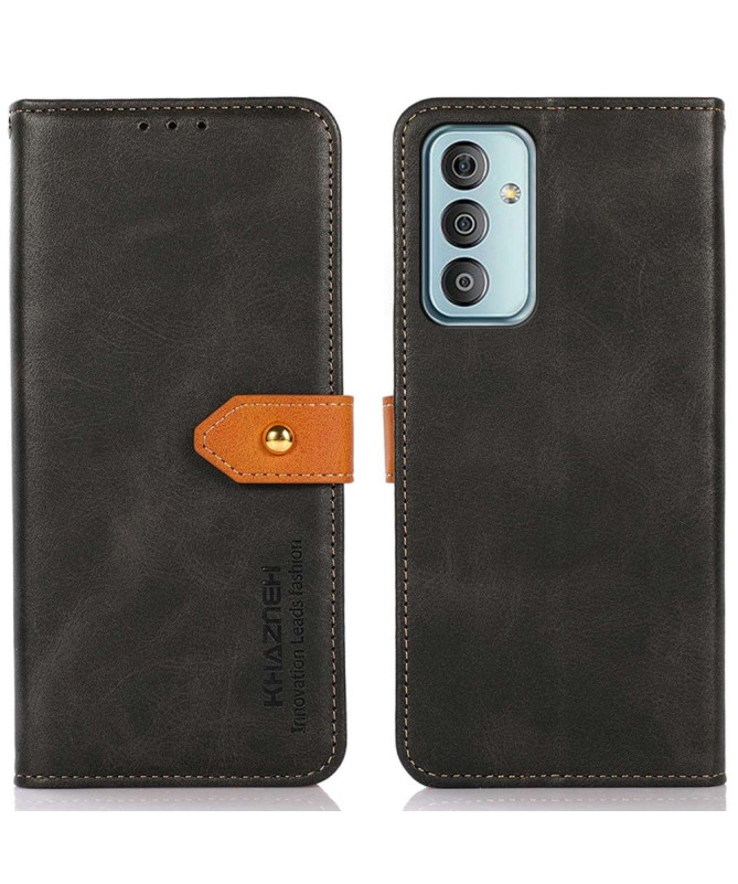 Housse Samsung Galaxy M13 KHAZNEH Bicolore simili cuir