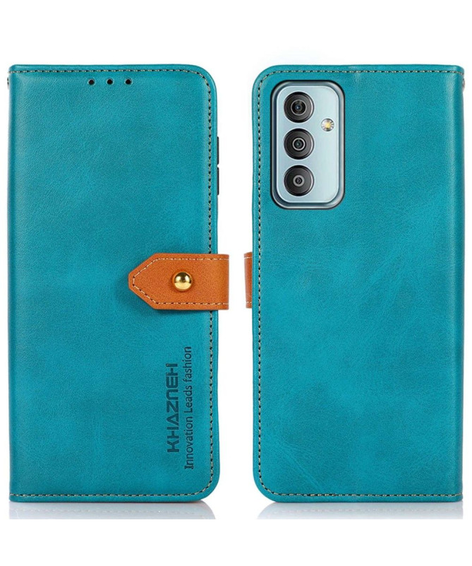 Housse Samsung Galaxy M13 KHAZNEH Bicolore simili cuir