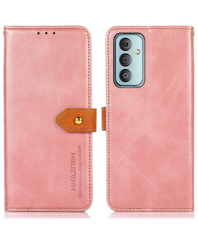 Housse Samsung Galaxy M13 KHAZNEH Bicolore simili cuir