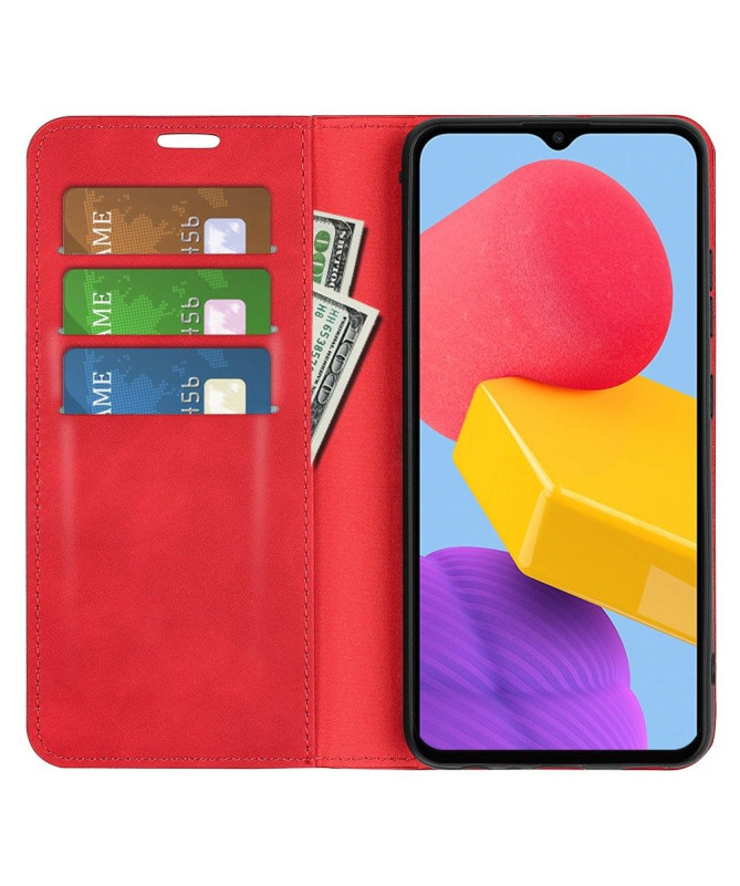 Étui Samsung Galaxy M13 simili cuir fonction stand