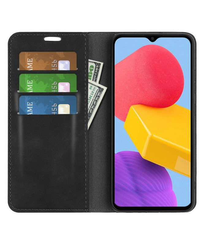 Étui Samsung Galaxy M13 simili cuir fonction stand