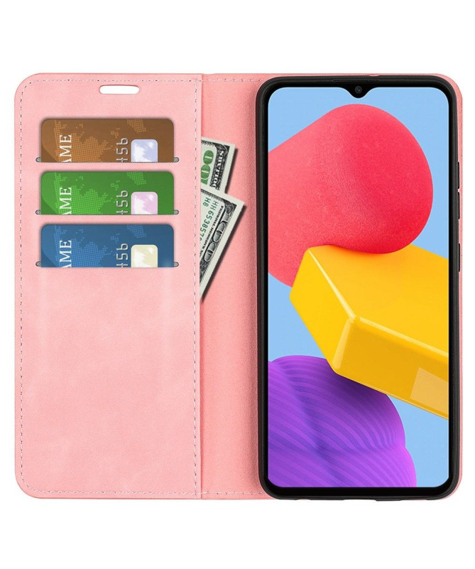 Étui Samsung Galaxy M13 simili cuir fonction stand