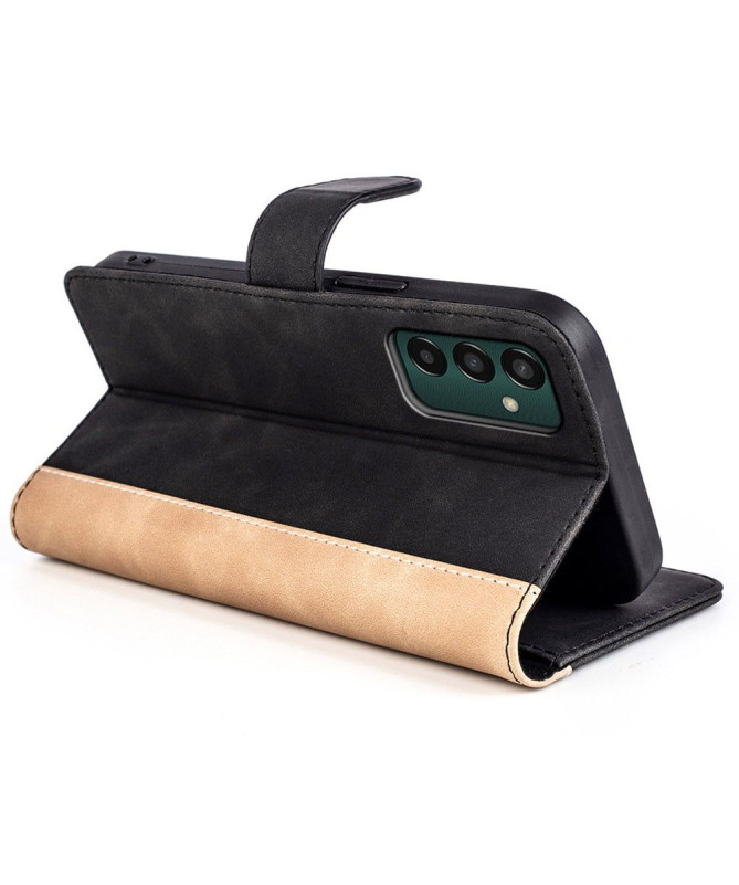 Housse Samsung Galaxy M13 Stand Folio Bicolore