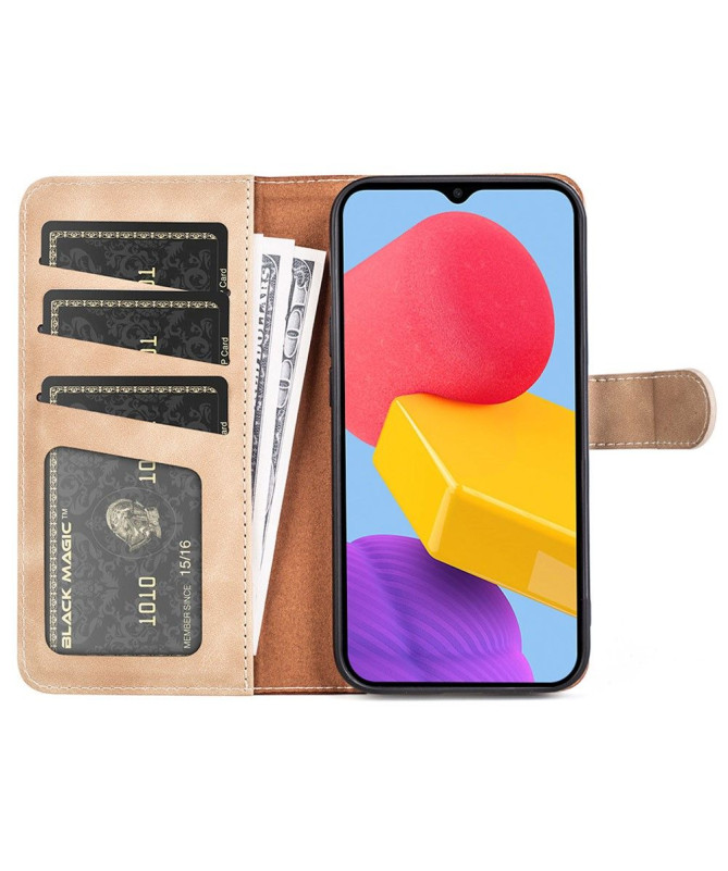 Housse Samsung Galaxy M13 Stand Folio Bicolore