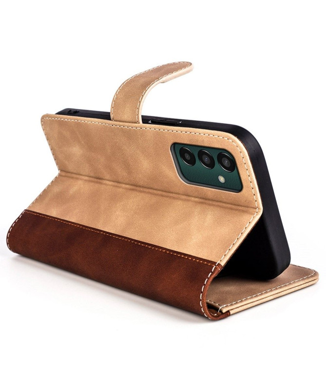 Housse Samsung Galaxy M13 Stand Folio Bicolore