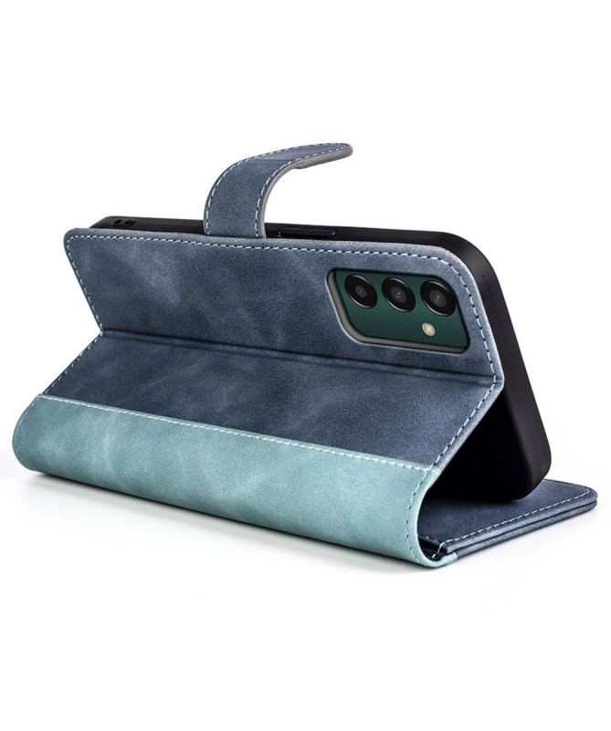 Housse Samsung Galaxy M13 Stand Folio Bicolore