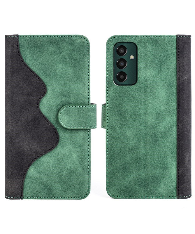 Housse Samsung Galaxy M13 Stand Folio Bicolore