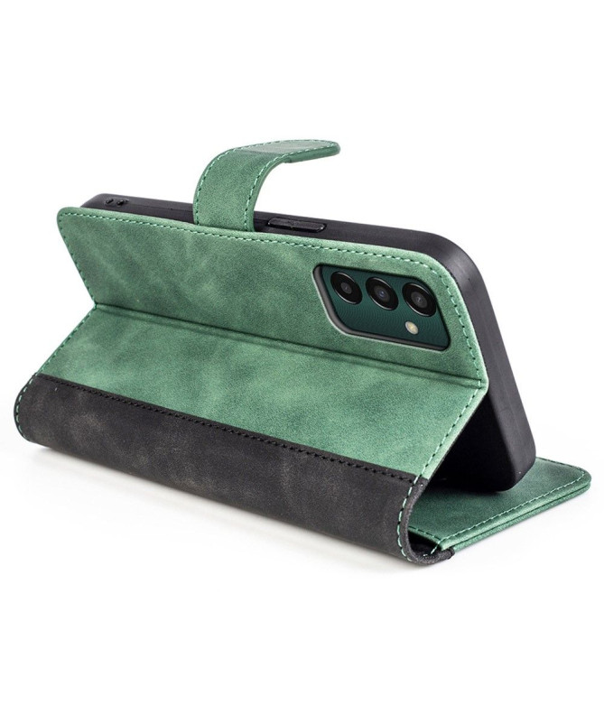 Housse Samsung Galaxy M13 Stand Folio Bicolore