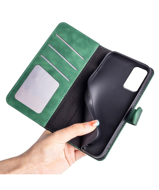 Housse Samsung Galaxy M13 Stand Folio Bicolore