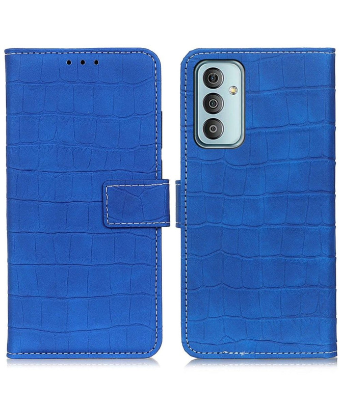 Housse Samsung Galaxy M13 Aspect Croco coutures