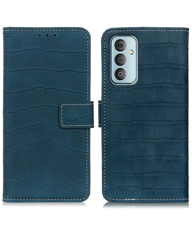 Housse Samsung Galaxy M13 Aspect Croco coutures