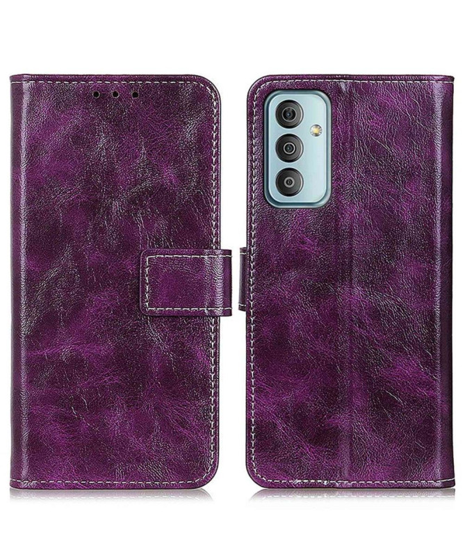 Housse Samsung Galaxy M13 effet cuir luxueux coutures